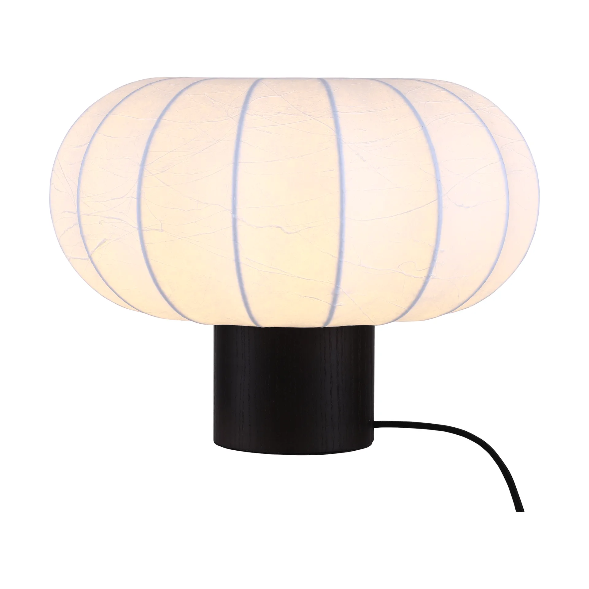 Lunari pöytälamppu, White–tumma saarni, Ø32x24 cm Watt & Veke