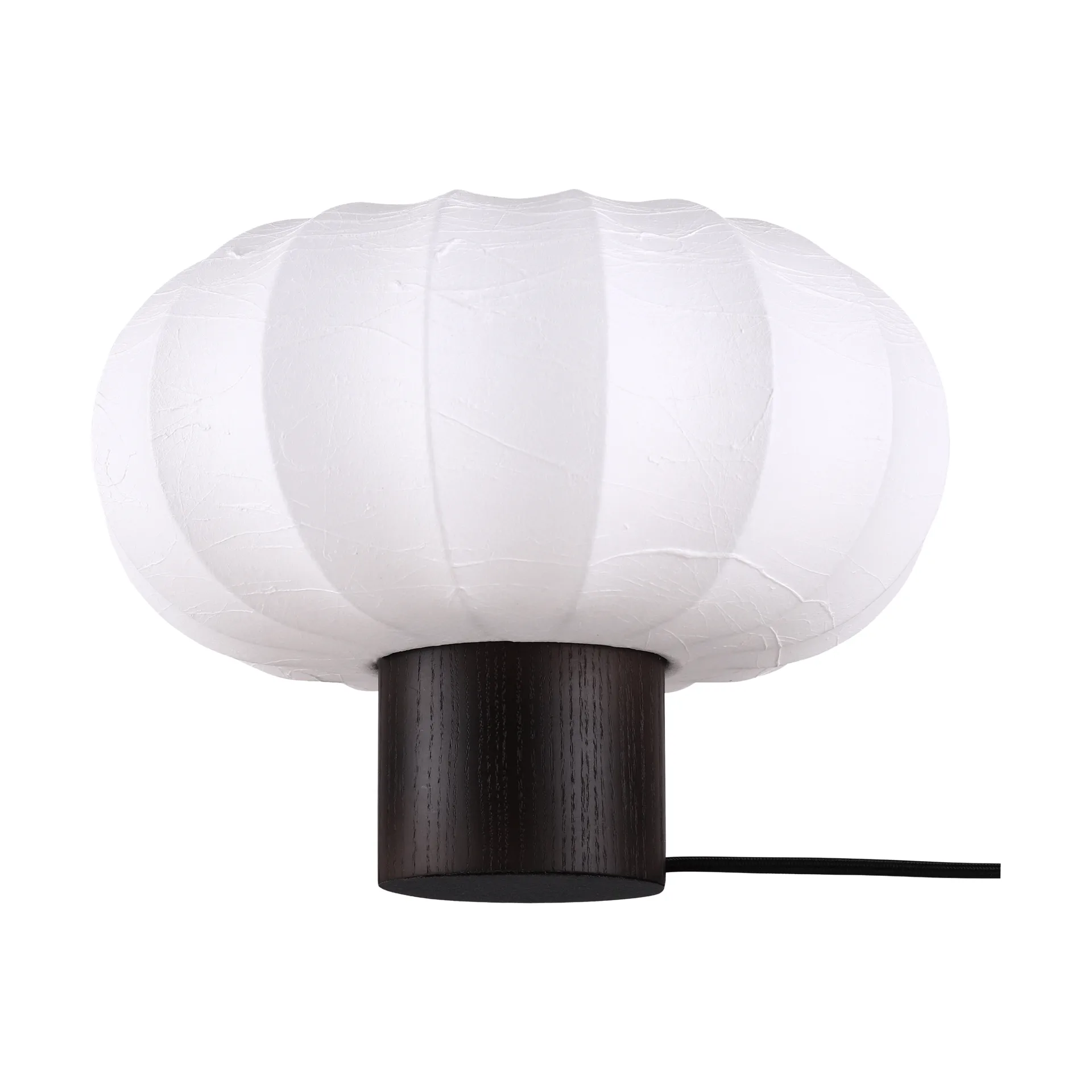 Lunari pöytälamppu, White–tumma saarni, Ø32x24 cm Watt & Veke