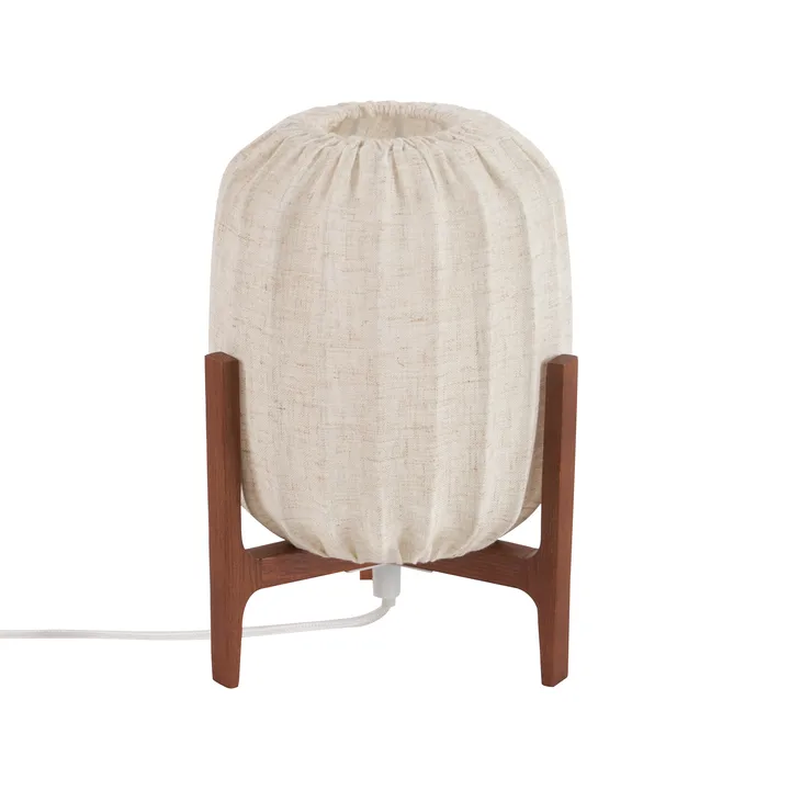 Prisma pöytälamppu - Dark ash-Natural, Mini Ø16×24,3 cm - Watt & Veke