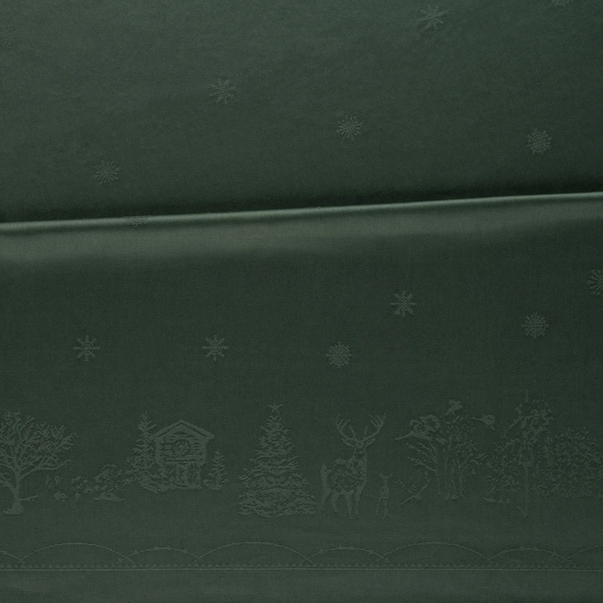 Jouluaamun pöytäliina, Vihreä, 140x240 cm Wik & Walsøe