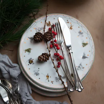 Julemorgen lautanen Ø20 cm 6-pakkaus - undefined - Wik & Walsøe