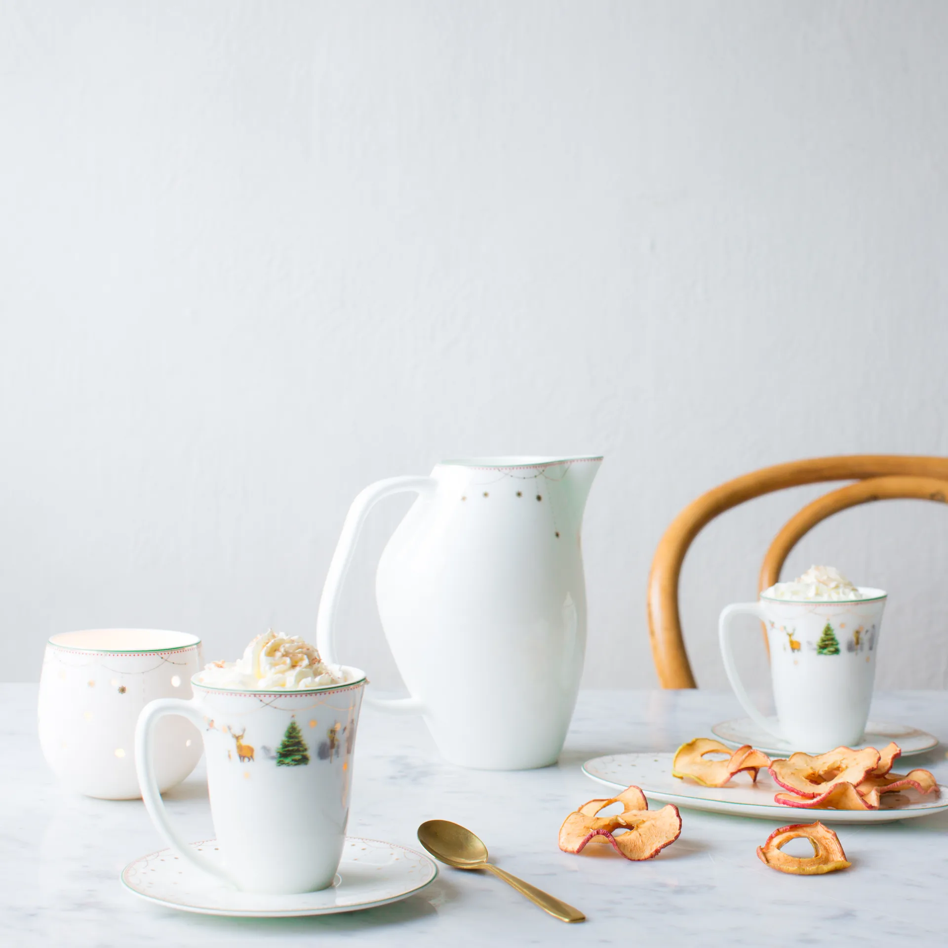 Julemorgen muki 30 cl, 2-pakkaus, valkoinen Wik & Walsøe