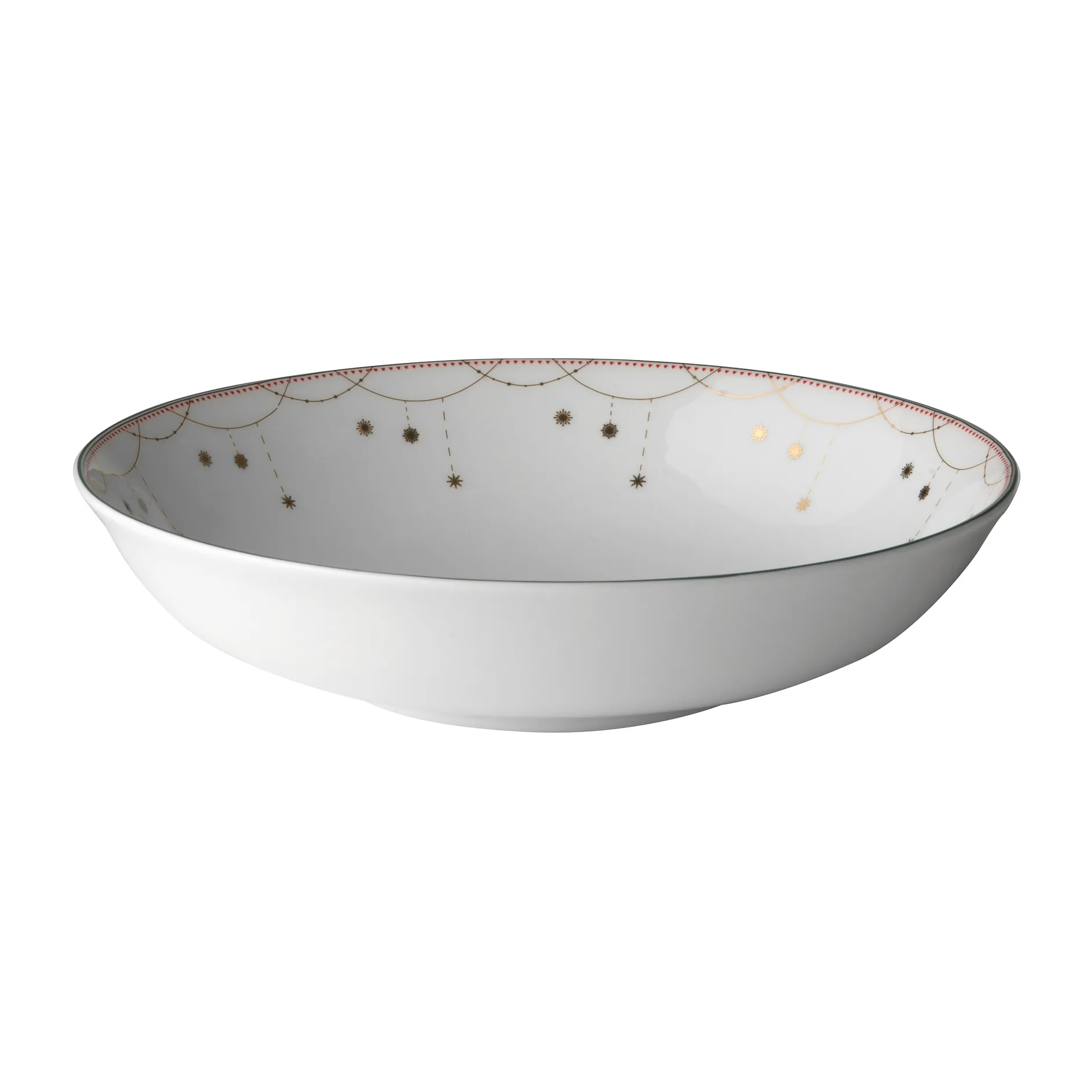 Julemorgen tarjoilukulho matala, Ø22 cm Wik & Walsøe
