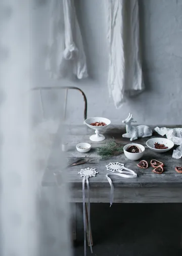 Stjernedryss kulho Ø 12 cm - Valkoinen - Wik & Walsøe