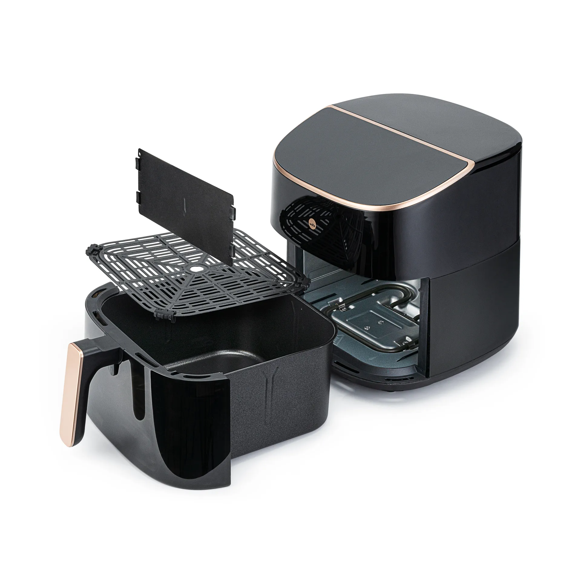 AFD-80 Split airfryer XL 8 L, Musta Wilfa