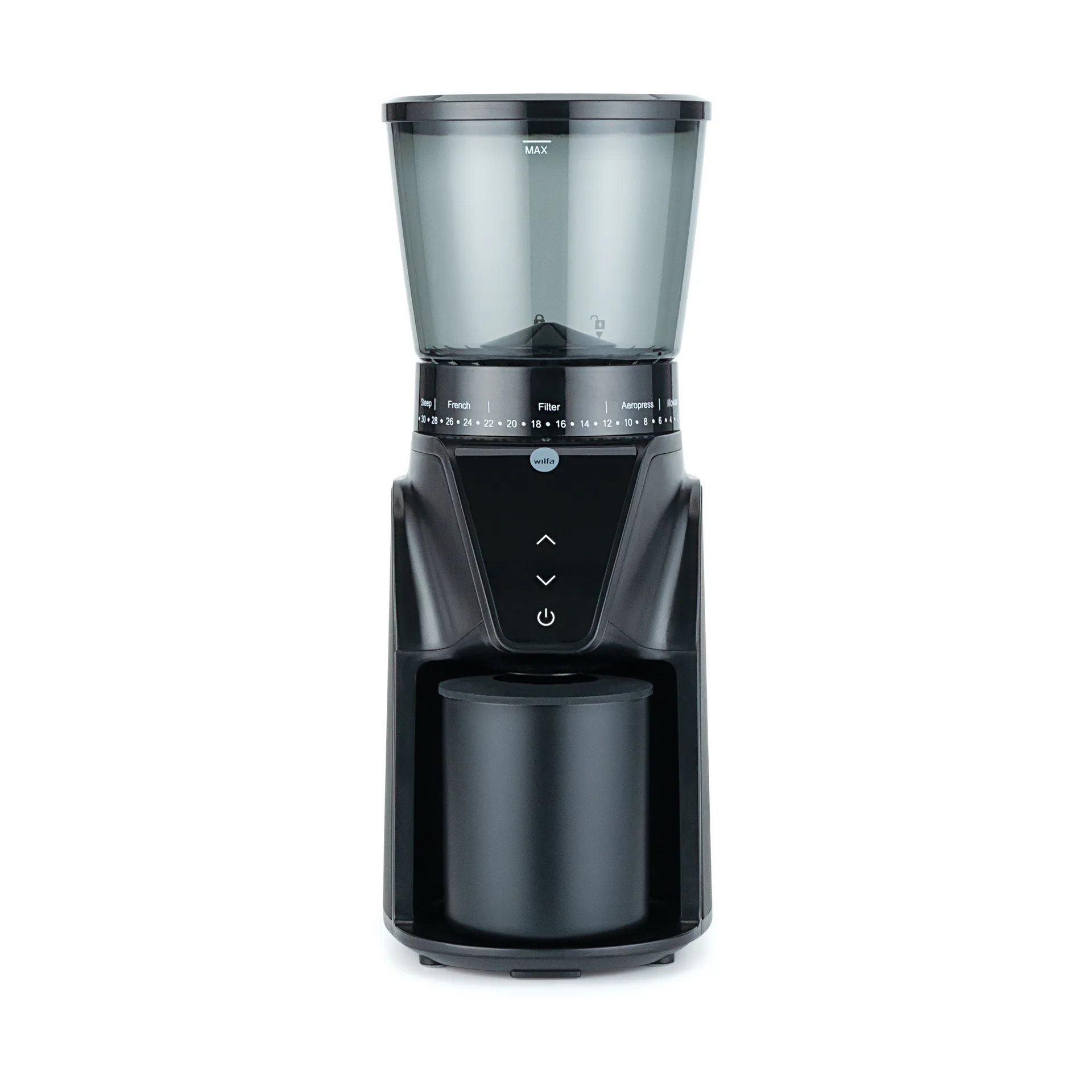 CG1B-275 balance kahvimylly, Musta Wilfa