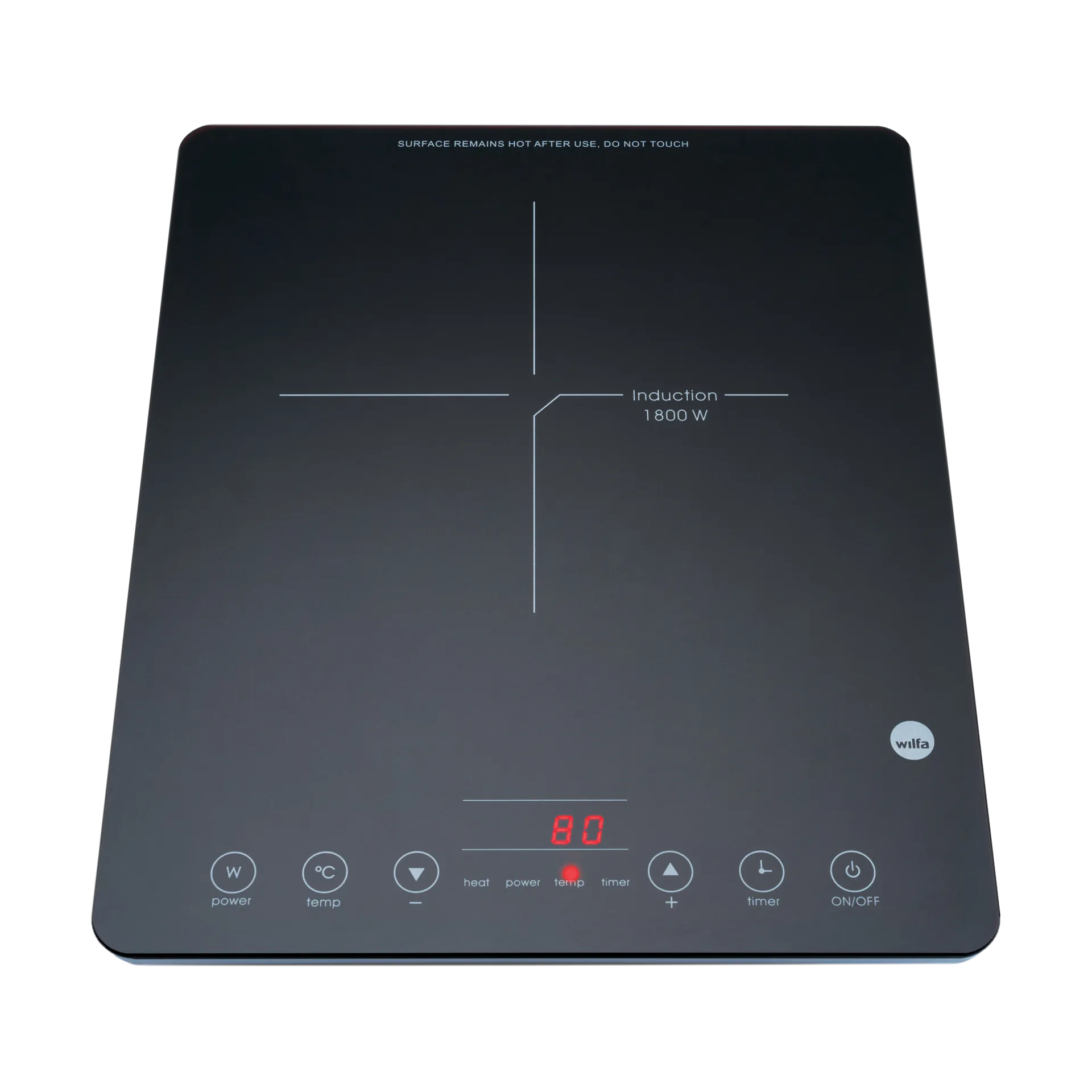 ICP-1800B Keittolevy Induktio, Musta Wilfa