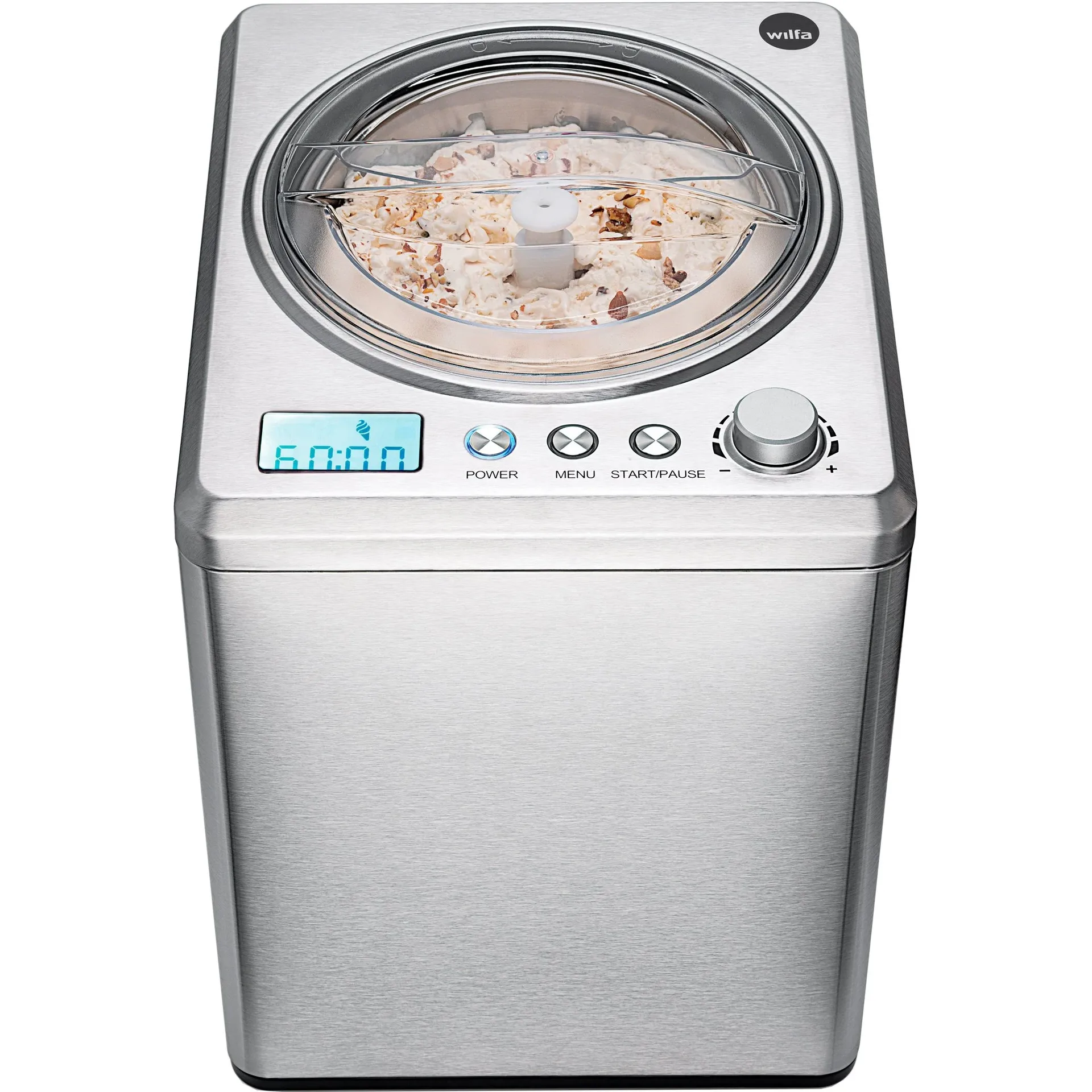 Vanilla ICM1S-250 jäätelökone 2,5 L, Hopea Wilfa