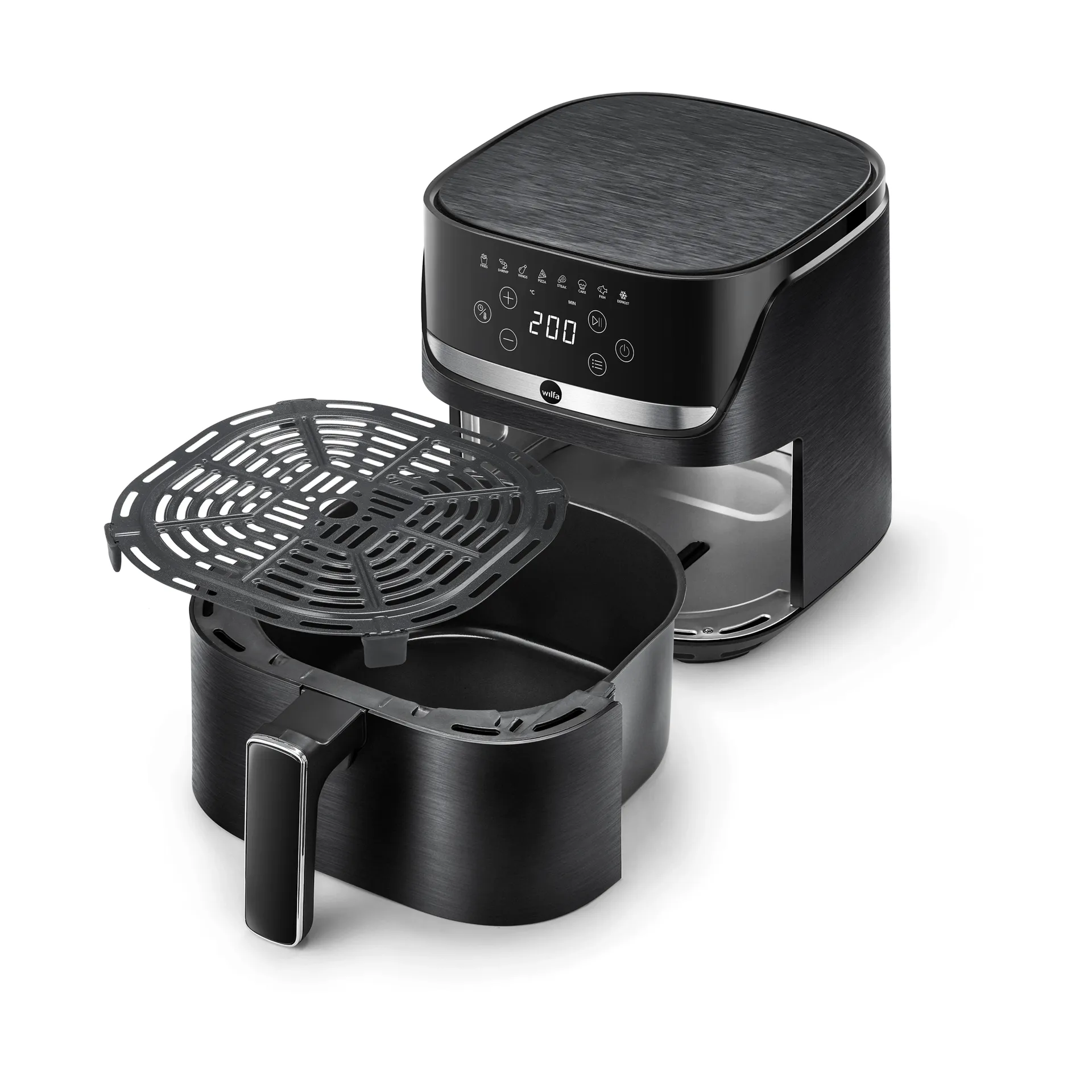 Wilfa AF4B-40P Crispier airfryer airfryer, Musta, 4 l Wilfa