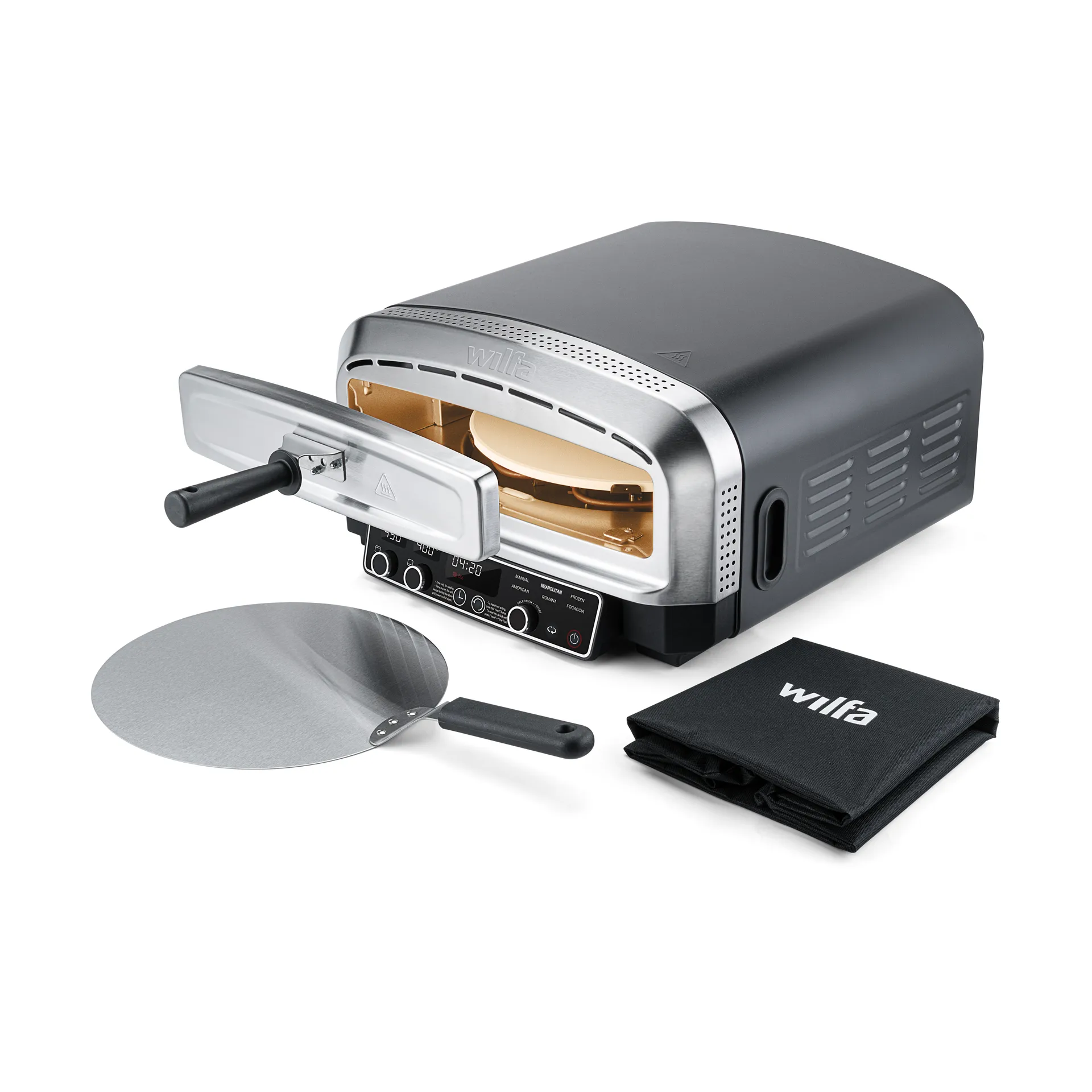 Wilfa Crust sähköpizzauuni PO2B-E2200, Harmaa Wilfa