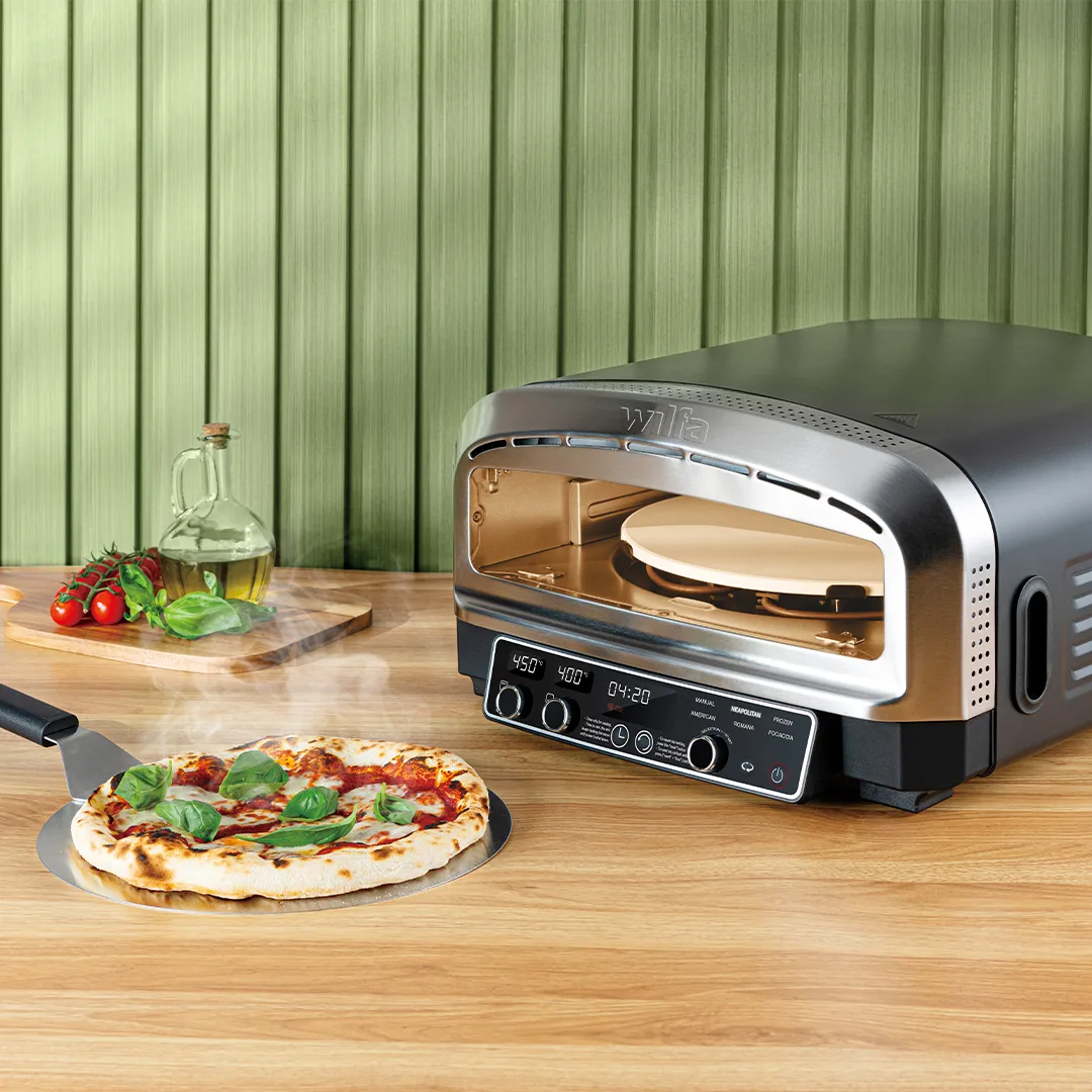 Wilfa Crust sähköpizzauuni PO2B-E2200, Harmaa Wilfa