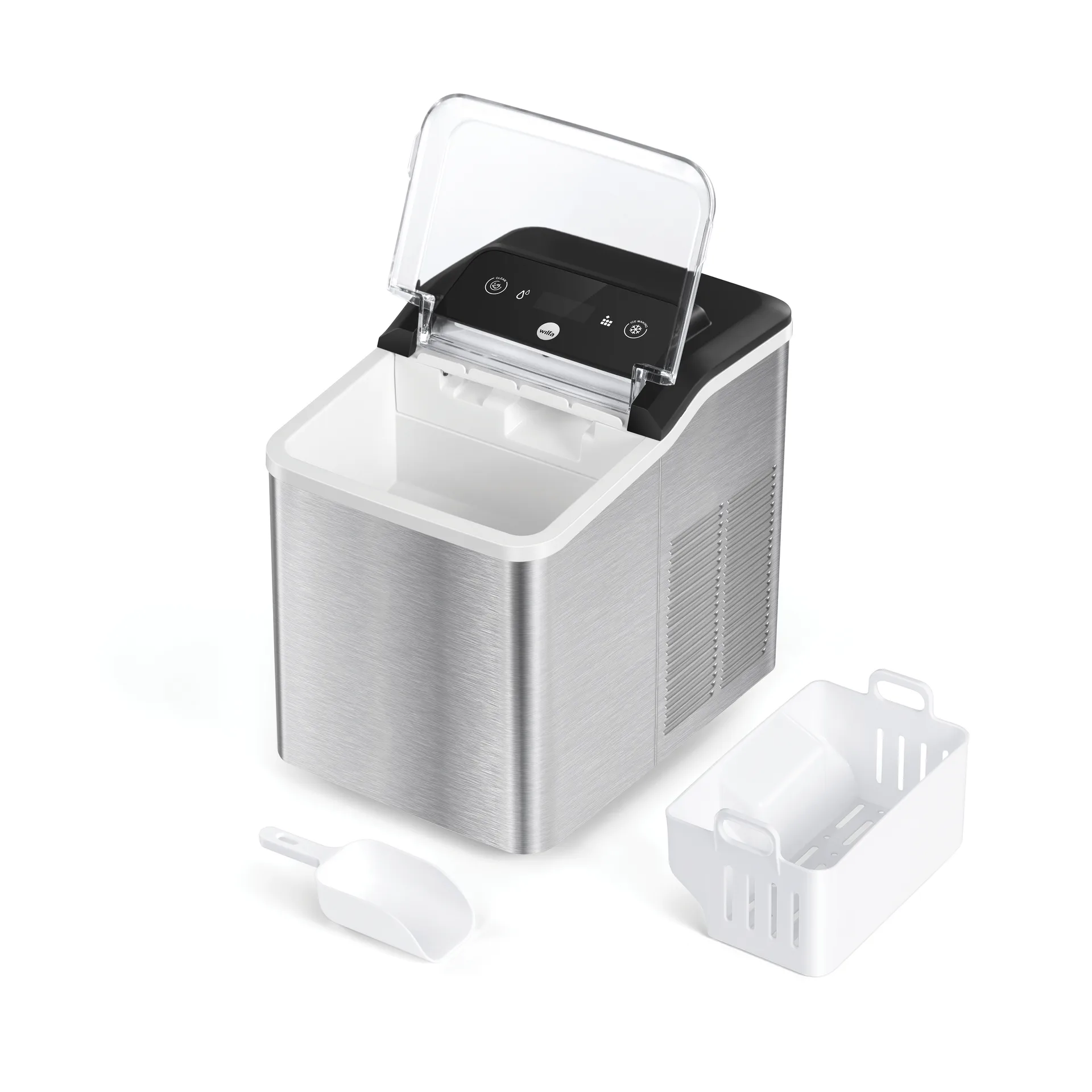 Wilfa Frost jääpalakone nugget, Ruostumatonta terästä, 1,4 l Wilfa