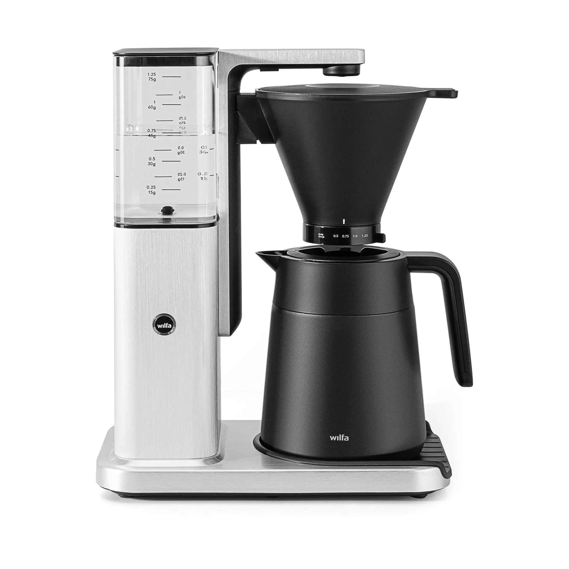 Wilfa Zense Alux termospannu, Alumiini musta, 1,25 l Wilfa