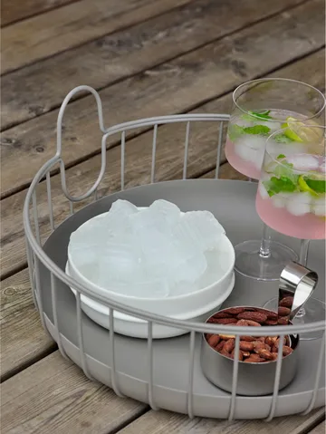 Inu kori Ø38x18 cm - Taupe - Zone Denmark