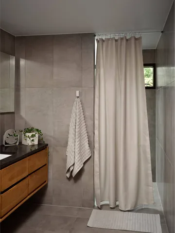 Lux suihkuverho - Soft grey, 180x220 cm - Zone Denmark