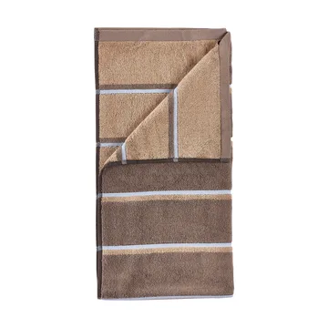 saunapyyhe - Taupe-camel-sky blue, 50x100 cm - Zone Denmark