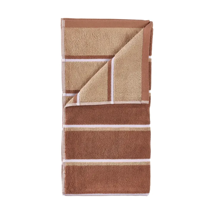 saunapyyhe - Terrakotta-kameleontti-lupiini, 50x100 cm - Zone Denmark