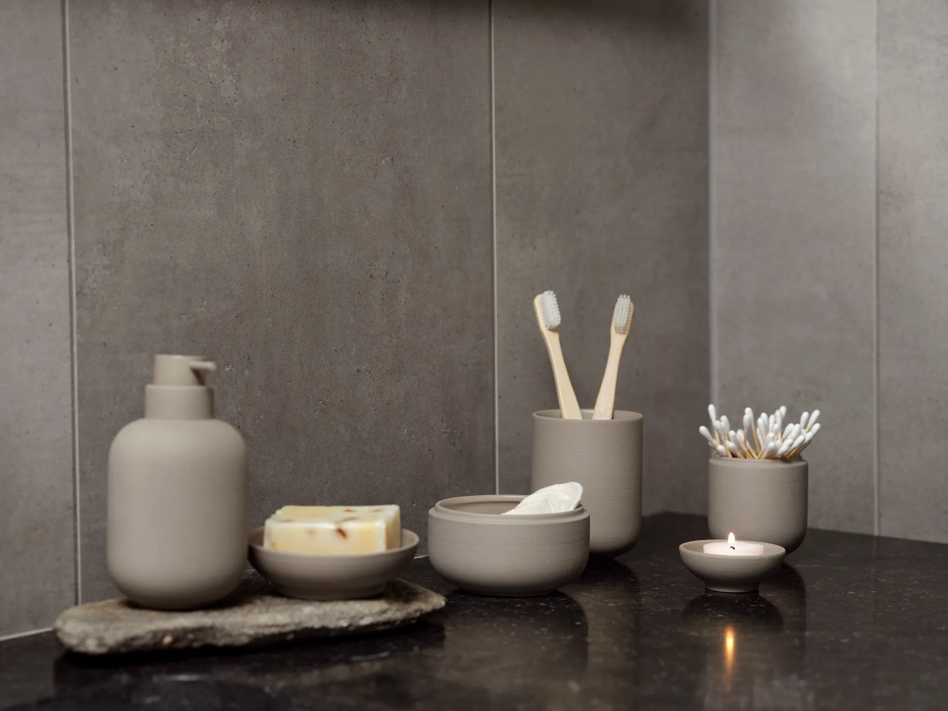 Sensu saippuapumppu 30 cl, taupe Zone Denmark