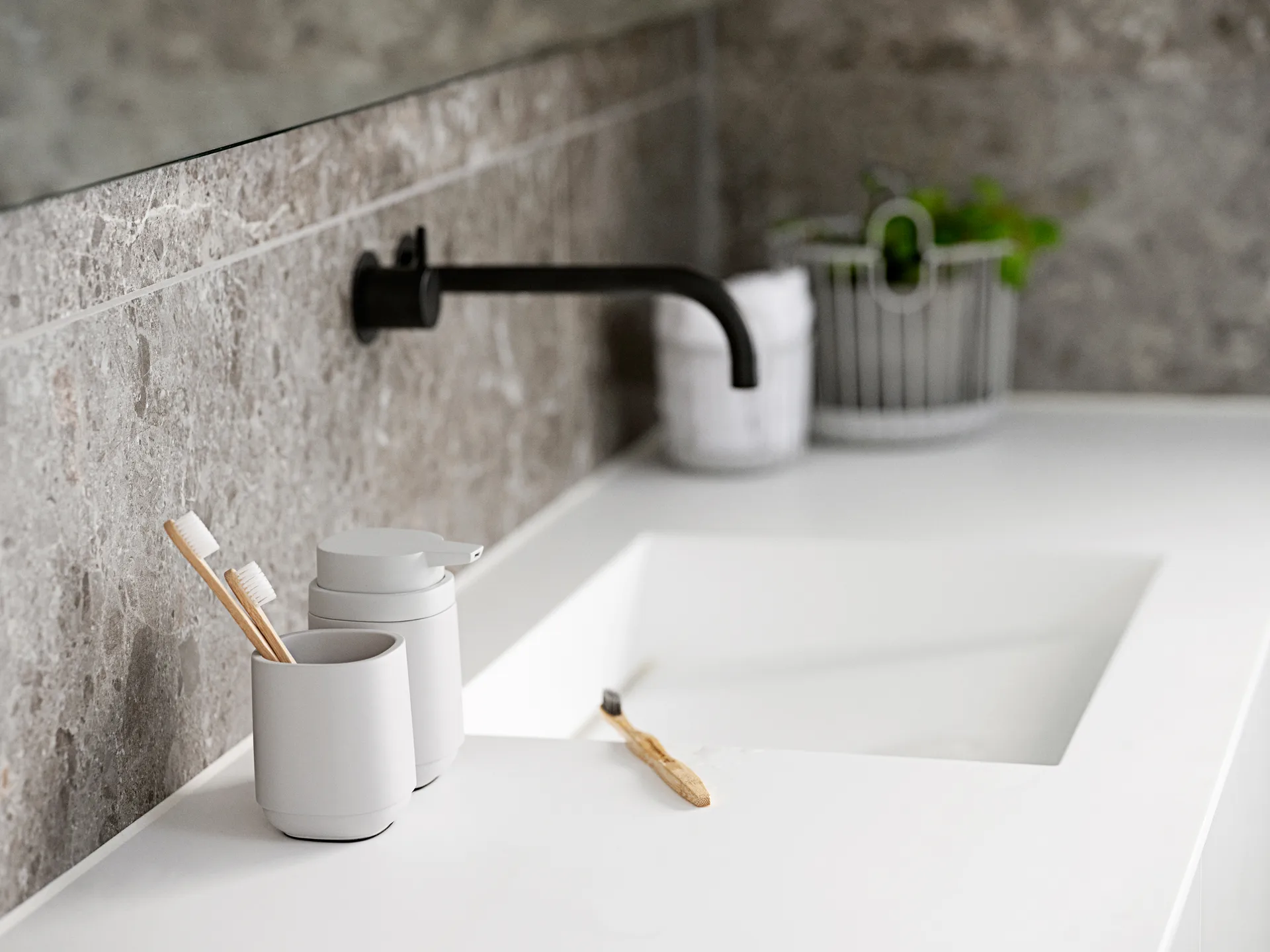 Time saippuapumppu 13 cm, Soft grey Zone Denmark