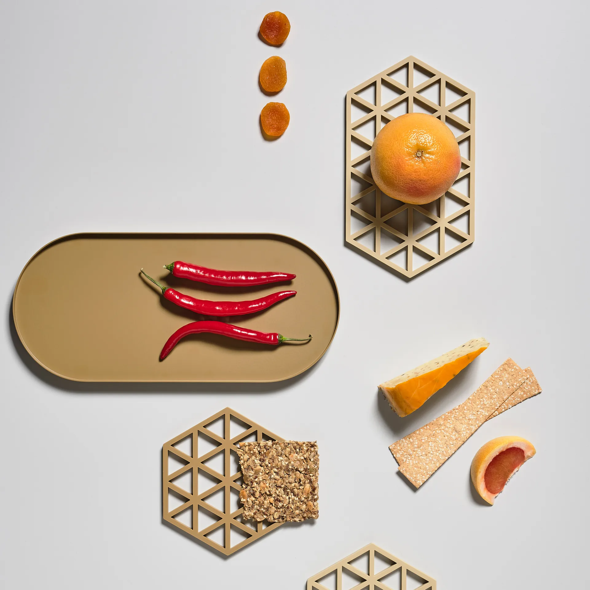 Triangles pannunalunen 14x24 cm, Warm sand Zone Denmark