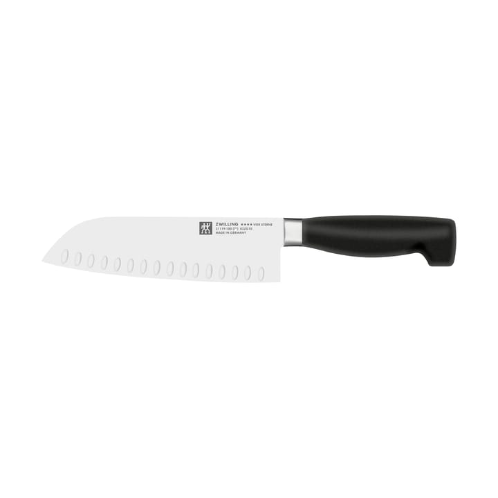 Zwilling Four star santokuveitsi  18 cm - Musta-ruostumaton teräs - Zwilling