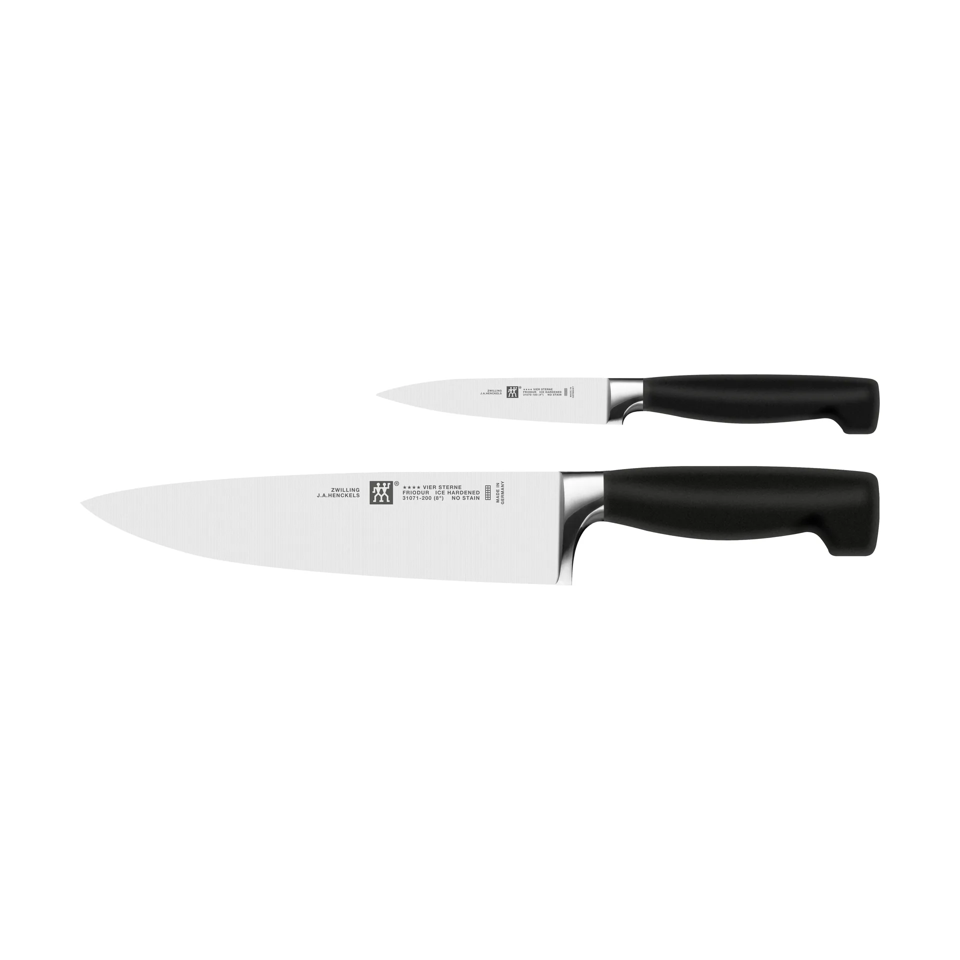 Zwilling Four star veitsisetti 2 osaa, Musta-ruostumaton teräs Zwilling