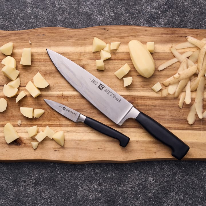 Zwilling Four star veitsisetti 2 osaa, Musta-ruostumaton teräs Zwilling