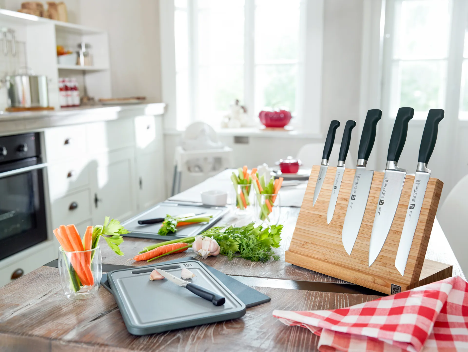 Zwilling Four star veitsisetti 3 osaa, Musta-ruostumaton teräs Zwilling