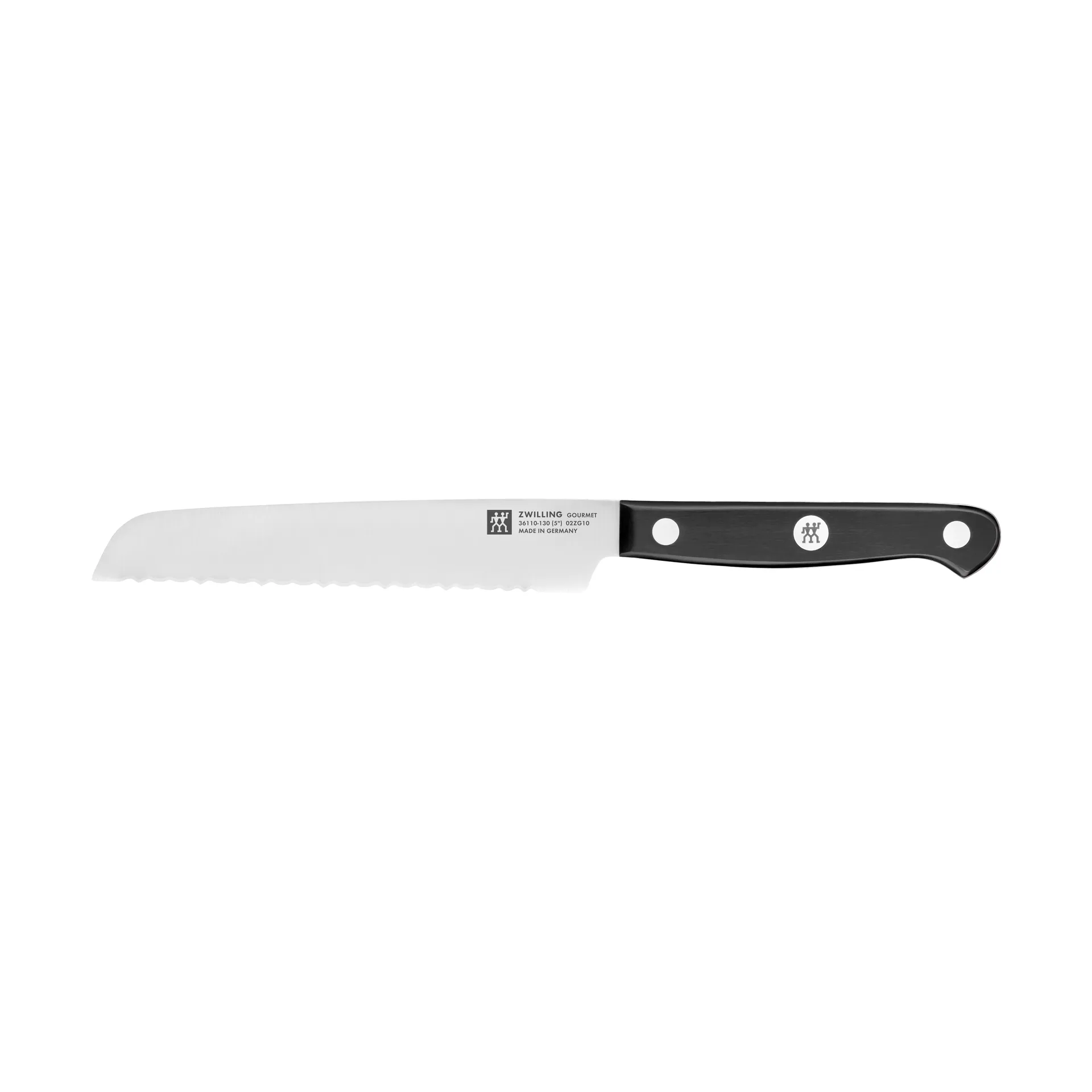 Zwilling Gourmet sahalaitainen yleisveitsi 13 cm, Musta-ruostumaton teräs Zwilling
