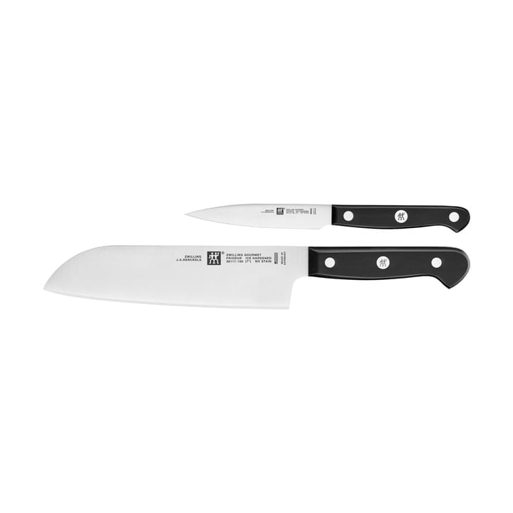 Zwilling Gourmet veitsisetti 2 osaa - Musta-ruostumaton teräs - Zwilling