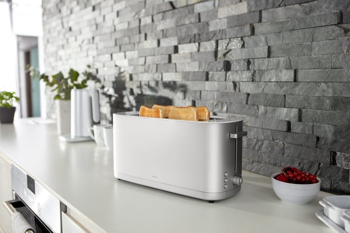 Zwilling leivänpaahdin leivänlämmittimellä 2 pitkää lokeroa., Hopea Zwilling