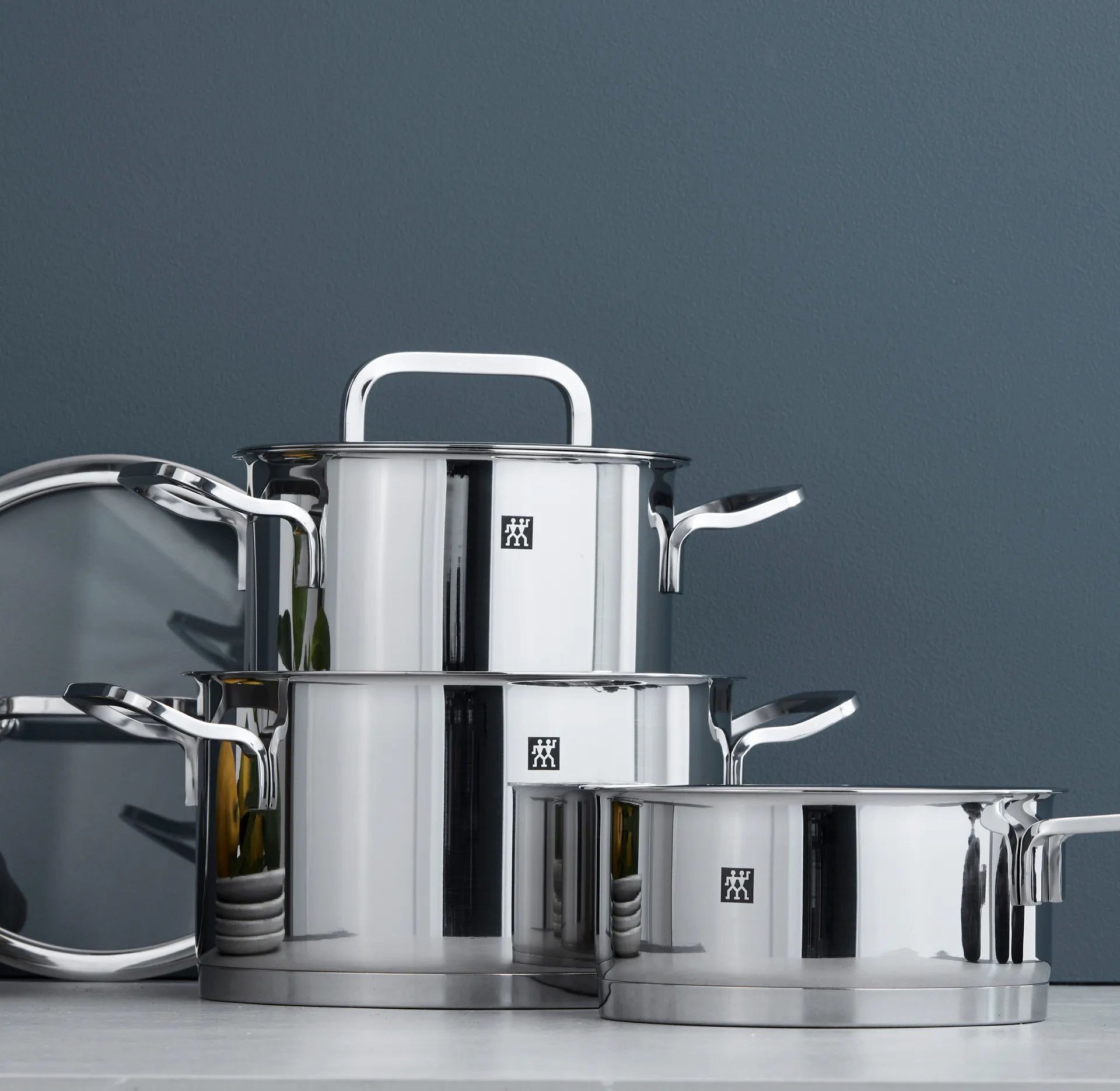 Zwilling Moment S -patasetti, 3 osaa, Ruostumaton teräs-musta Zwilling