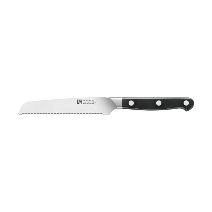Zwilling Pro hammastettu yleisveitsi 13 cm - Musta-ruostumaton teräs - Zwilling