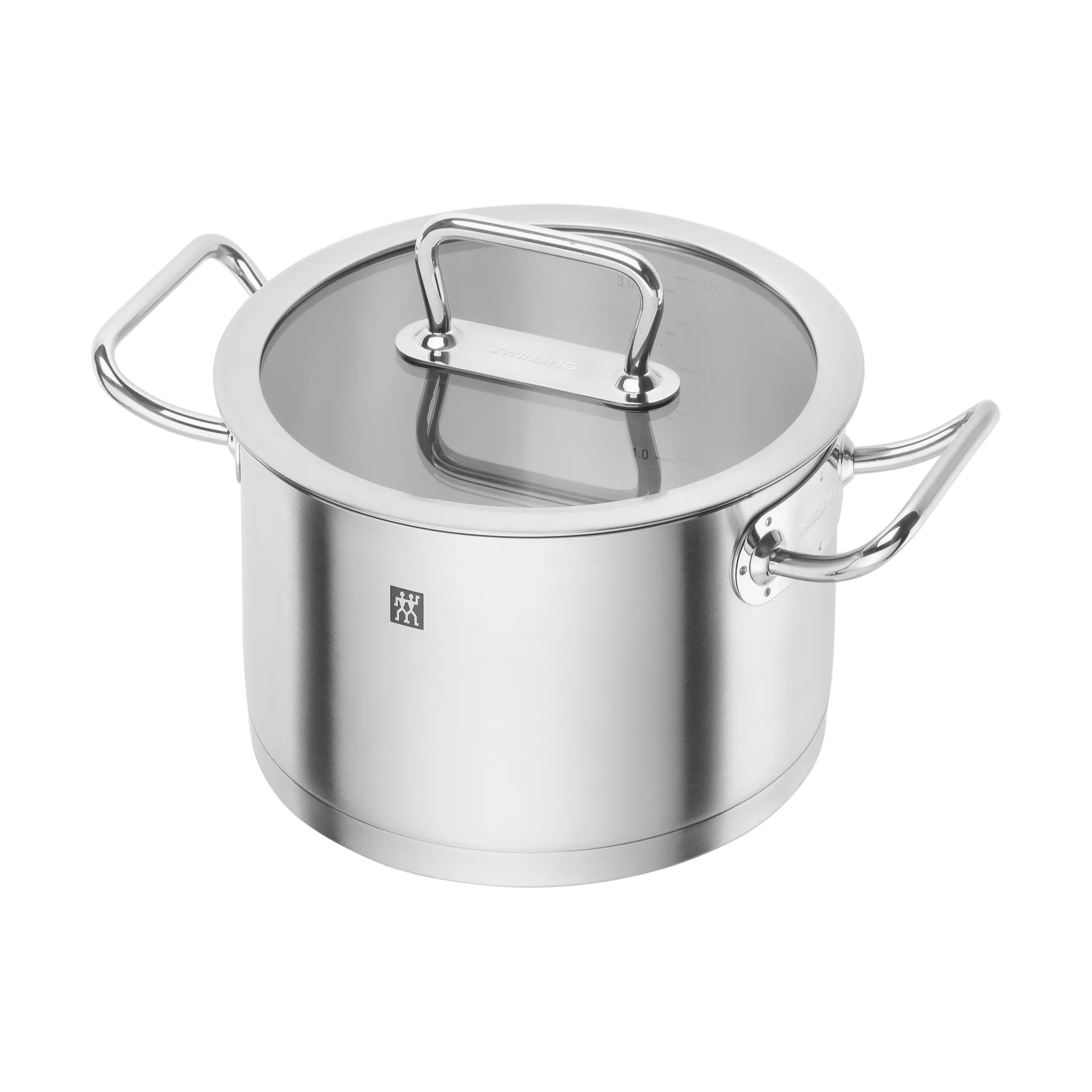 Zwilling pro kattila korkea lasikannella ruostumatonta terästä., 3,5 L Zwilling