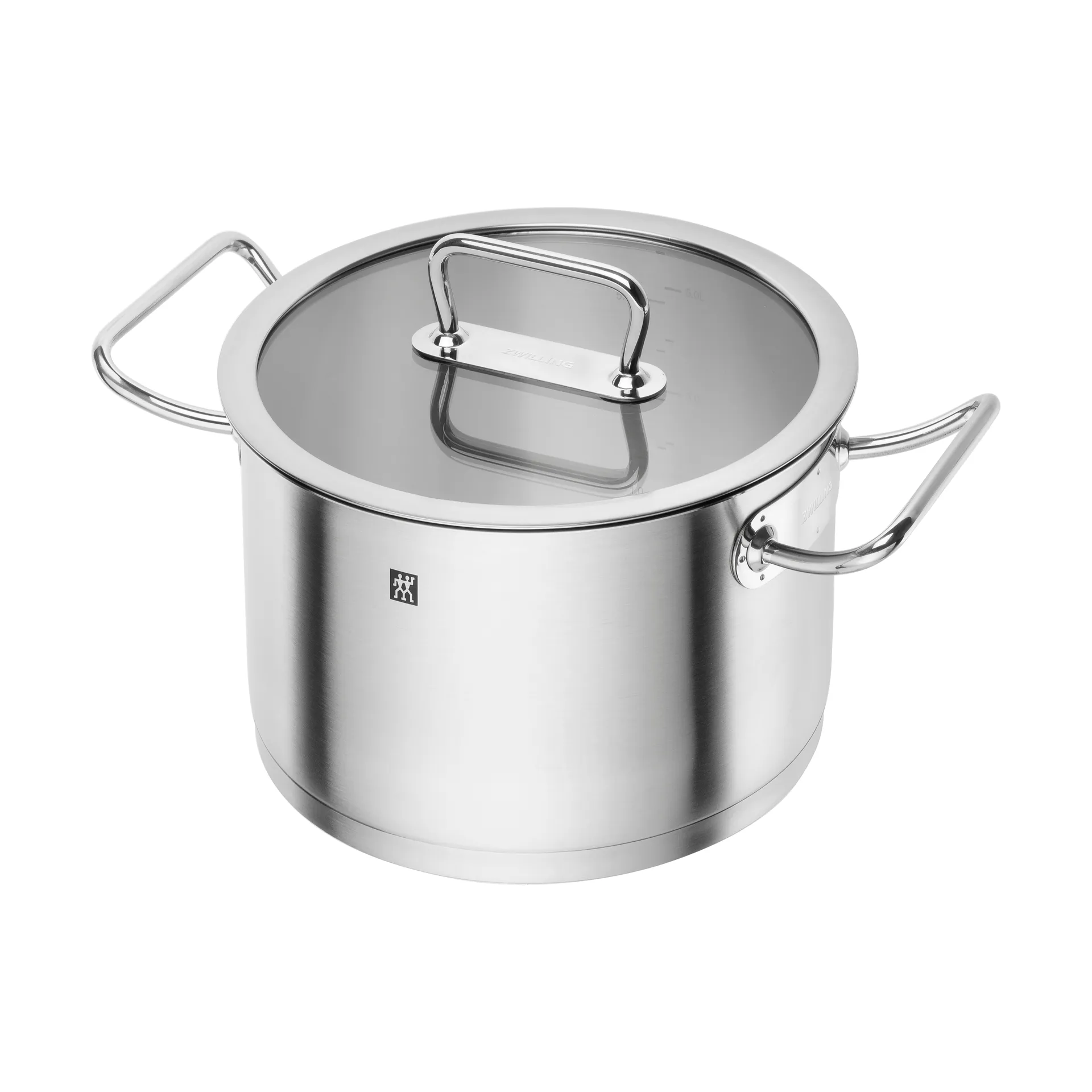 Zwilling pro kattila korkea lasikannella ruostumatonta terästä., 6,2 L Zwilling