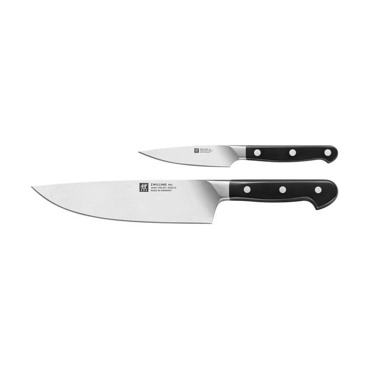 Zwilling Pro veitsisetti 2 osaa - Musta-ruostumaton teräs - Zwilling