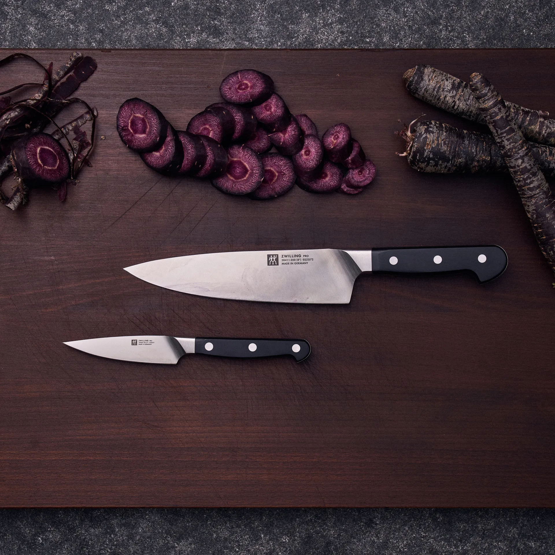 Zwilling Pro veitsisetti 2 osaa, Musta-ruostumaton teräs Zwilling