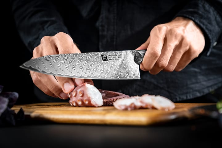 Zwilling Tanrei kokkiveitsi Gyutoh 20 cm., Damaskos-musta Zwilling