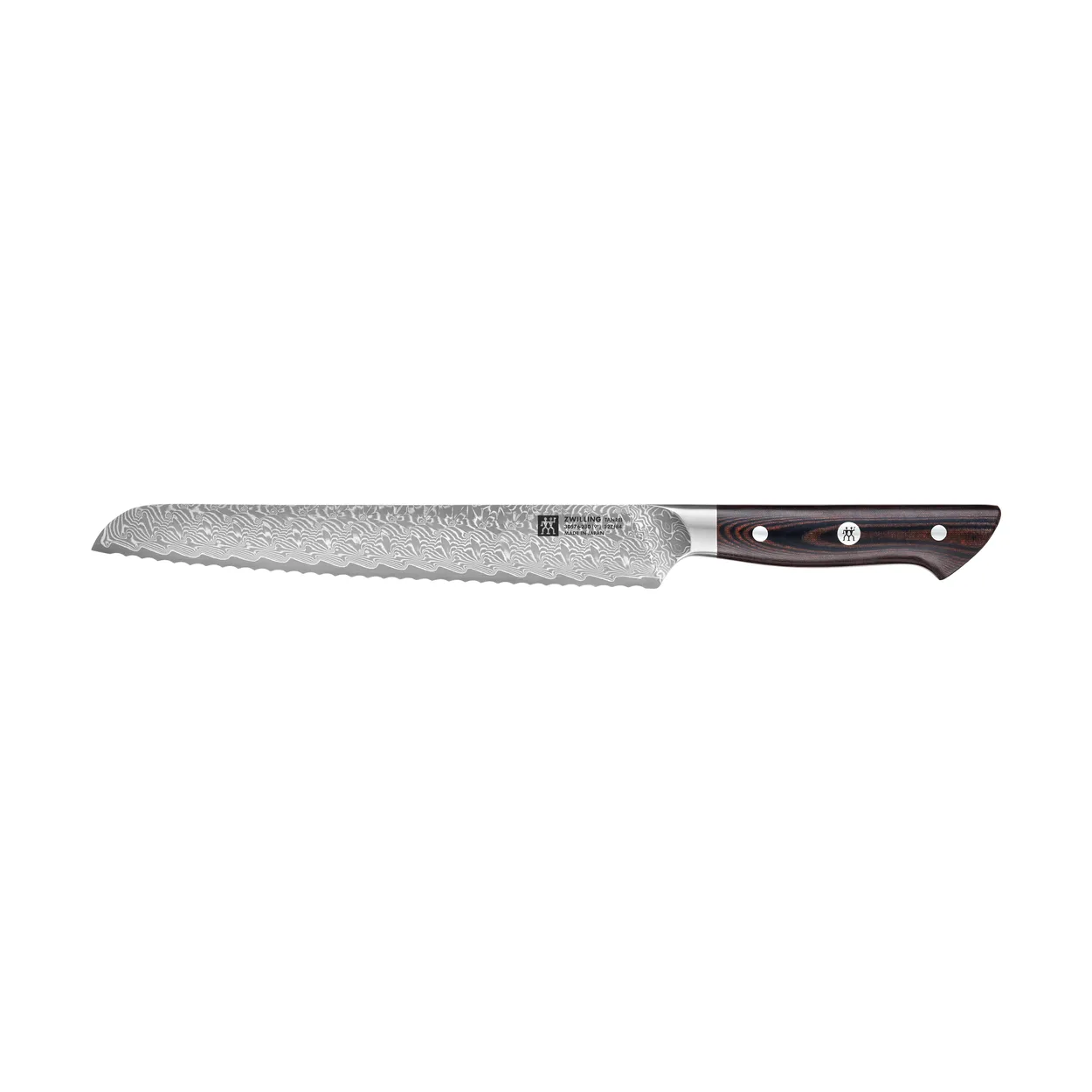 Zwilling Zwilling Tanrei leipäveitsi 23 cm Damaskus-musta