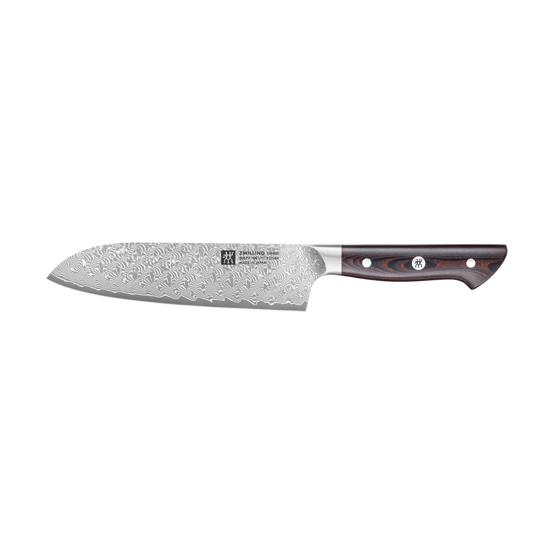 Zwilling Tanrei santokuveitsi  18 cm, Damaskos-musta Zwilling