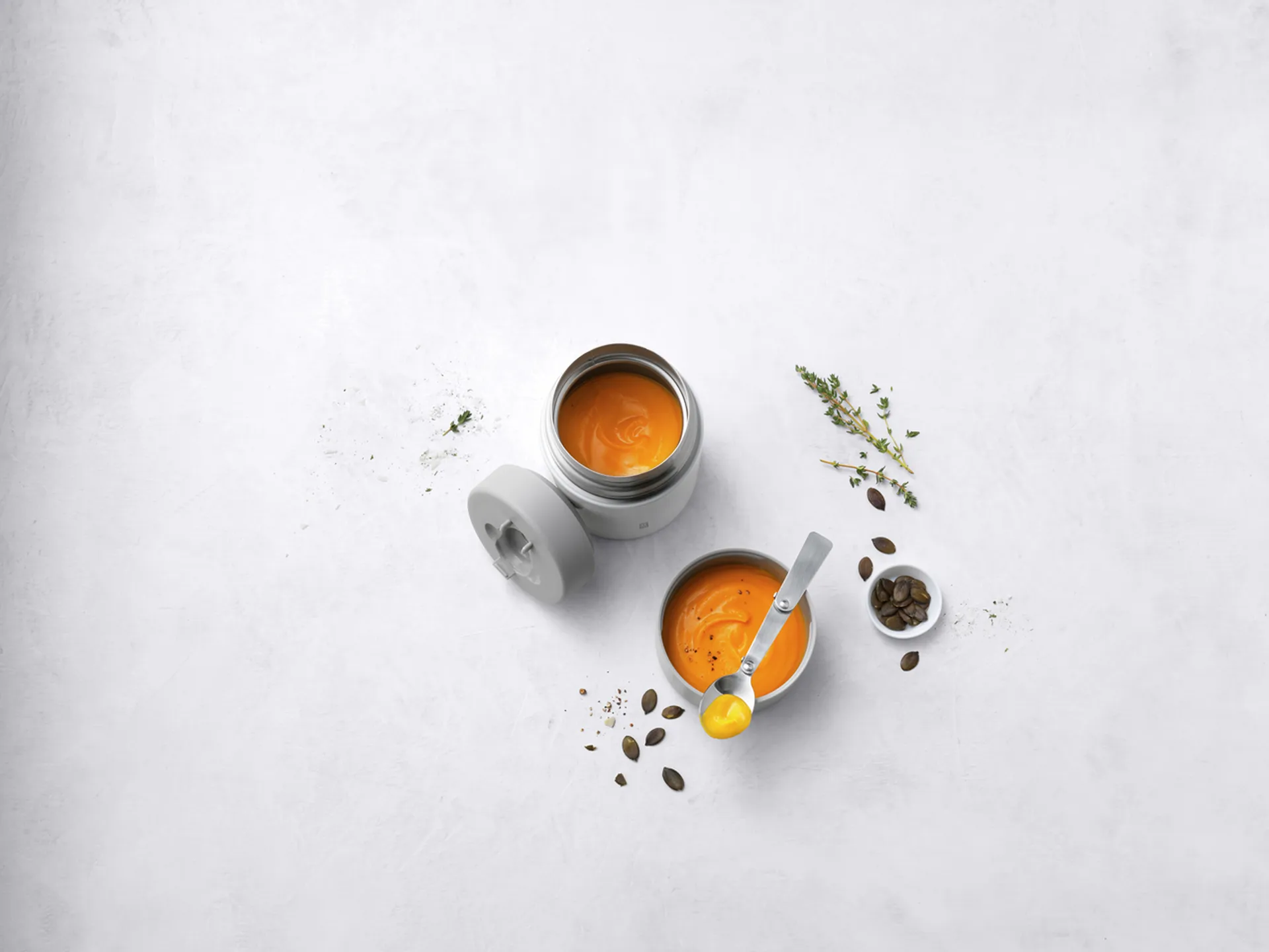 Zwilling Thermo -ruokarasia 0,7 L, Hopea-valkoinen Zwilling