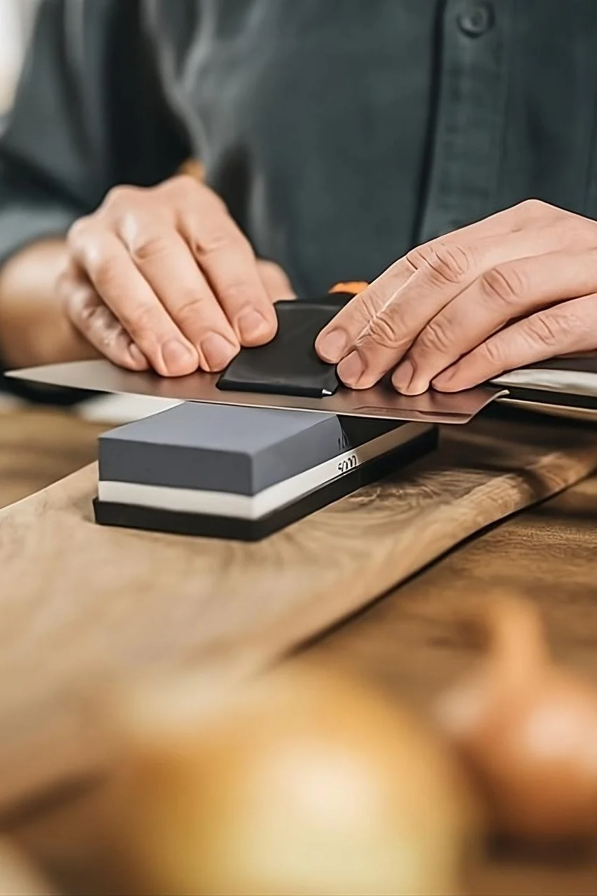 Terävät veitset ovat välttämättömiä jokaiselle harrastuskokille. Anna siis lahjaksi Fiskarsin veitsenteroitin, jotta suosikkiharrastuskokillasi on veitset aina käyttövalmiina.